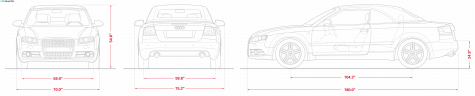 2009 Audi A4 B8 (Typ 8K) Cabriolet blueprint