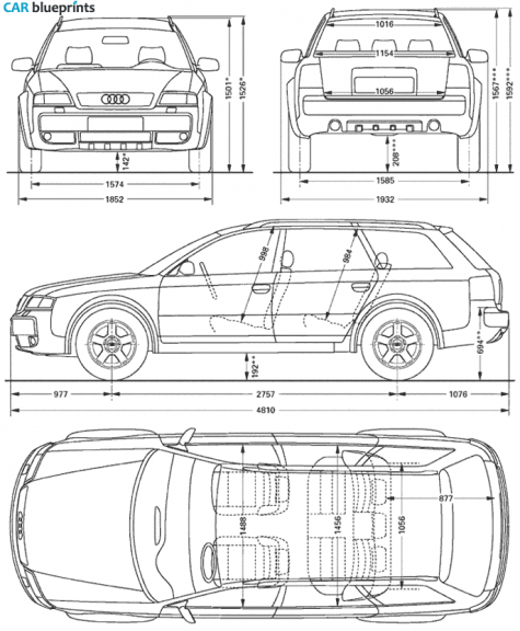 2003 Audi Allroad C5 Quattro Wagon blueprint