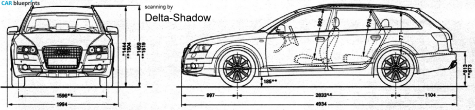 2007 Audi Allroad C6 Quattro Wagon blueprint