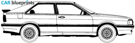 1984 Audi 80 B2 GT Coupe blueprint