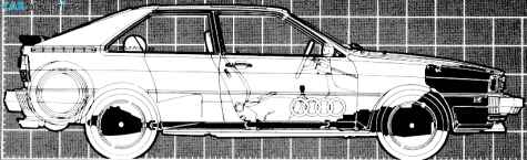 1984 Audi Quattro Coupe blueprint