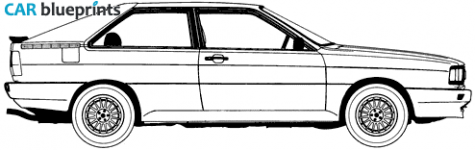 1984 Audi Quattro Coupe blueprint