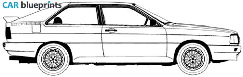 1986 Audi Quattro Coupe blueprint