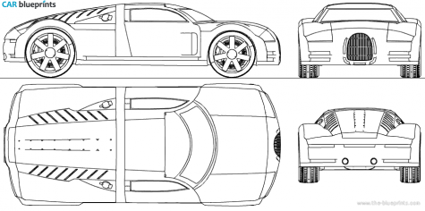 2000 Audi Rosemeyer Coupe blueprint