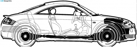 2003 Audi TT (Typ 8N) Coupe blueprint