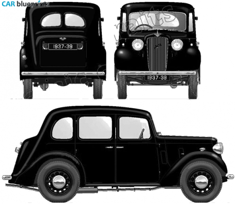 1937 Austin 10 Cambridge Sedan blueprint