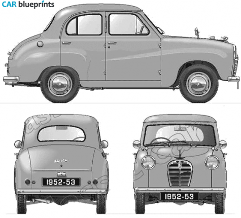 1953 Austin A30 Sedan blueprint