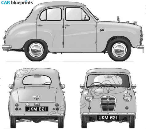 1955 Austin A30 Sedan blueprint