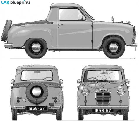 1956 Austin A35/5 CWT Pick-up blueprint