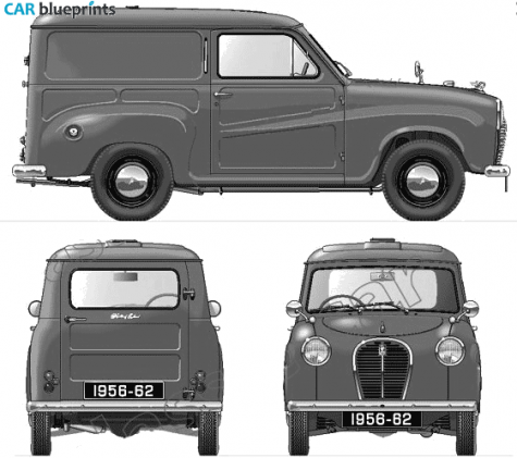 1956 Austin A35 Van blueprint