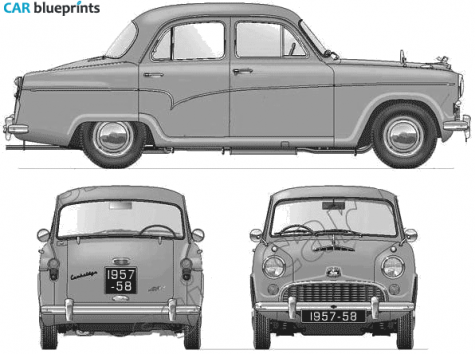 1958 Austin A55 Cambridge Sedan blueprint