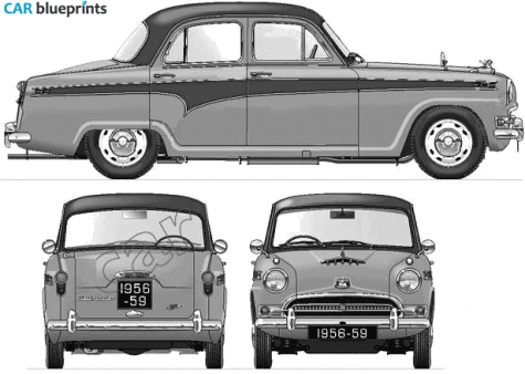 1958 Austin A95 Westminster Deluxe Sedan blueprint