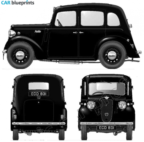 1937 Austin Big Seven Sedan blueprint