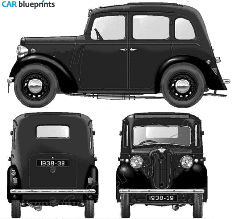 1938 Austin Big Seven Sedan blueprint