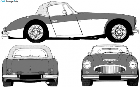 1959 Austin Healey 3000 Replica Roadster blueprint