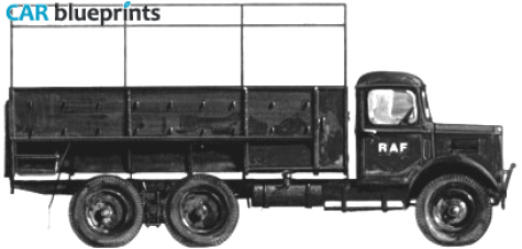 Austin K6 Truck blueprint