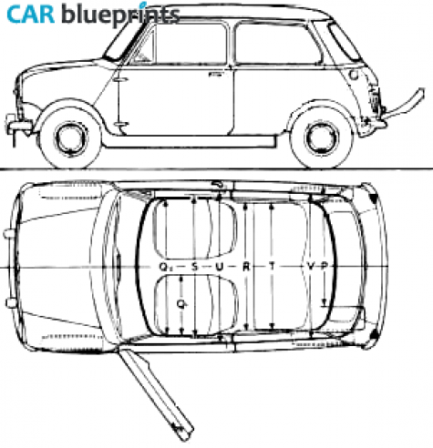 1959 Austin Mini Mk I Hatchback blueprint