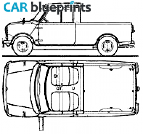 1961 Austin Mini Pick-up blueprint