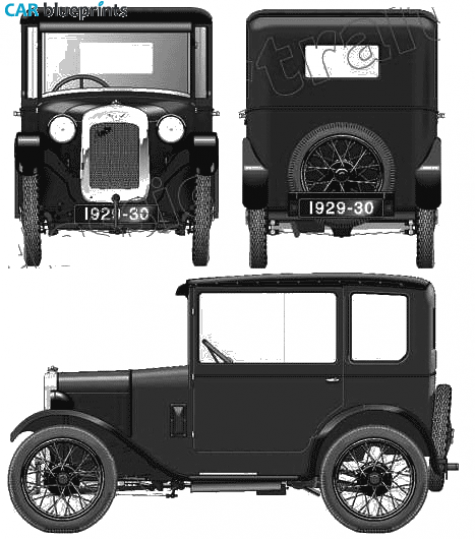 1929 Austin Seven RG Sedan blueprint