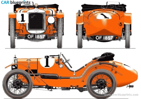 1927 Austin Seven Ulster OW blueprint