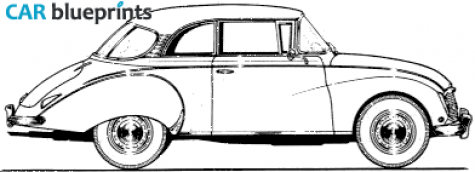 1960 Auto Union 1000S Coupe blueprint