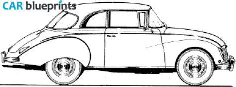 1960 Auto Union 1000S Coupe blueprint