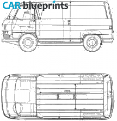 1963 Auto Union  Van blueprint