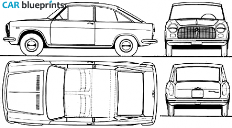 1967 Autobianchi Primula S Coupe blueprint