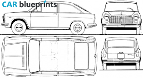 1967 Autobianchi Primula S Coupe blueprint