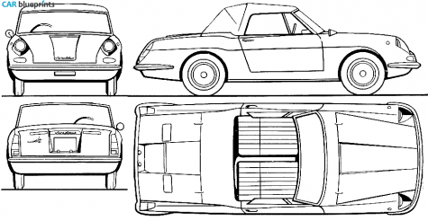 1963 Autobianchi Stellina Cabriolet blueprint