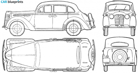 1947 AZLK Moskvich 400 Hatchback blueprint