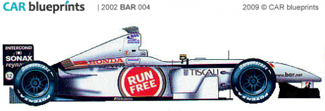 2002 BAR 004 F1 OW blueprint