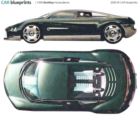 1999 Bentley Hunaudieres Coupe blueprint