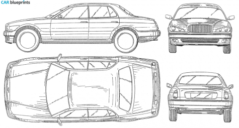 1994 Bentley Java Concept Sedan blueprint