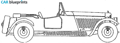 1948 Bentley Mallalieu Barchetta Cabriolet blueprint