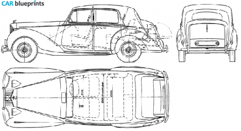 1948 Bentley Mk VI Sedan blueprint