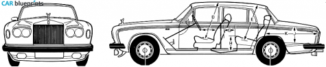 1981 Bentley T2 Silver Shadow II Sedan blueprint