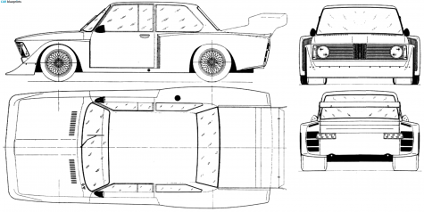 1972 BMW 2002 ETCC Coupe blueprint