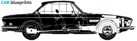 1970 BMW 2800CS Coupe blueprint