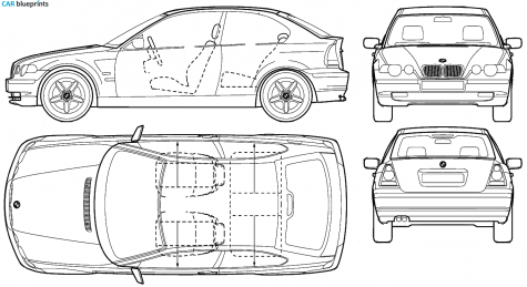 2004 BMW 3-Series E46 Compact Hatchback blueprint