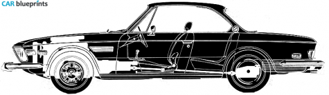 1973 BMW E9 3.0CS Coupe blueprint