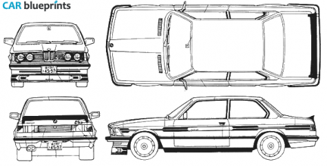 1978 BMW 3-Series E21 323 Alpina Coupe blueprint