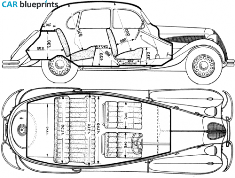 1936 BMW 326 Sedan blueprint