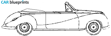 1955 BMW 501 Coupe Cabriolet blueprint