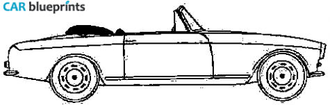 1956 BMW 503 Cabriolet blueprint