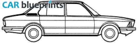 1973 BMW 5-Series E12 520 Sedan blueprint