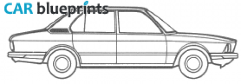 1972 BMW 5-Series E12 520 Sedan blueprint