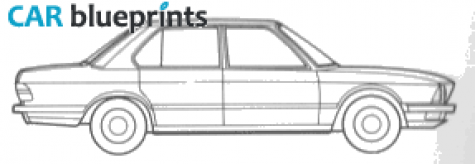 1981 BMW 5-Series E28 535i Sedan blueprint