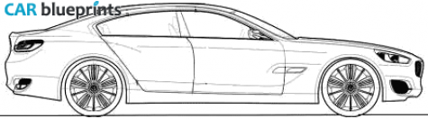 2008 BMW CS Concept Sedan blueprint