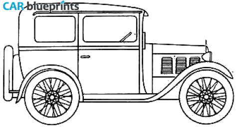 1928 BMW Dixi Sedan blueprint